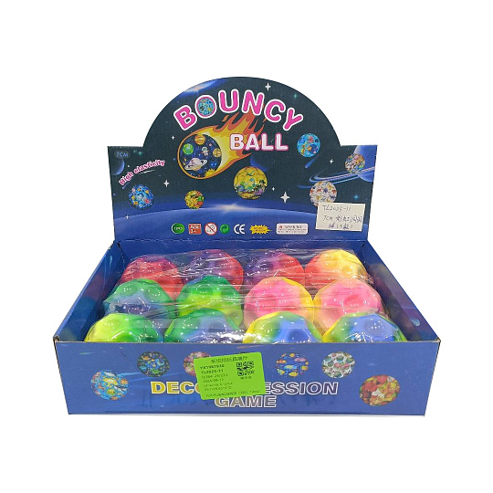 Rappa Míček skákací duhový 7 cm Rappa Míček skákací duhový 7 cm