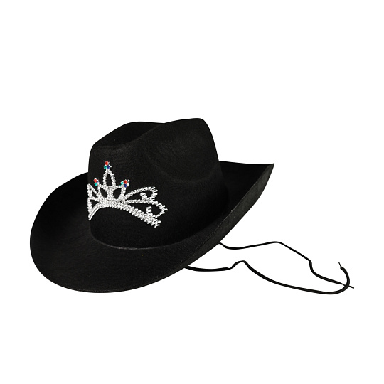 Rappa Klobouk kovbojský černý s korunkou dámský Rappa Klobouk kovbojský černý s korunkou dámský