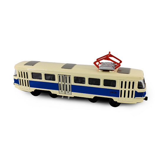 Rappa Kovová česká retro tramvaj modrá 16 cm Rappa Kovová česká retro tramvaj modrá 16 cm