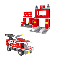 Rappa Kompatibilní stavebnice BLOXO hasiči stanice 260 ks