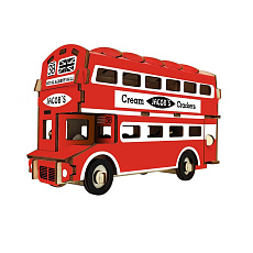 Rappa Woodcraft Dřevěné 3D puzzle Doubledecker