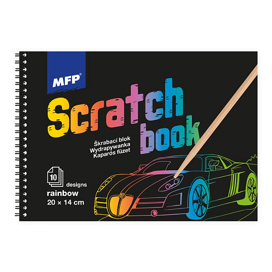 MFP Rappa Škrabací obrázek blok 20x14cm 10l mix/duha