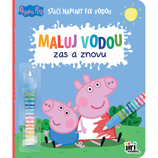 Omalovánka Maluj vodou zas a znovu Prasátko Peppa