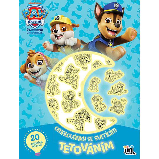 Omalovánky se svítícím tetováním Paw Patrol/Tlapková Patrola