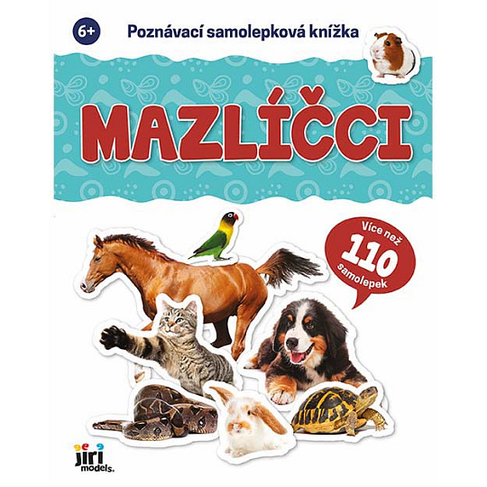 Jiri Models Poznávací samolepková knížka Mazlíčci