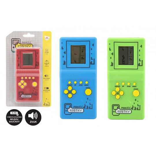 Hra digitální Padající kostky na baterie se zvukem na blistru Hra digitální Padající kostky na baterie se zvukem na blistru
