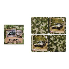 Hrací karty Wooky Pexeso retro Military Tanky