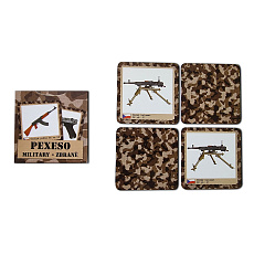 Hrací karty Wooky Pexeso retro Military Zbraně