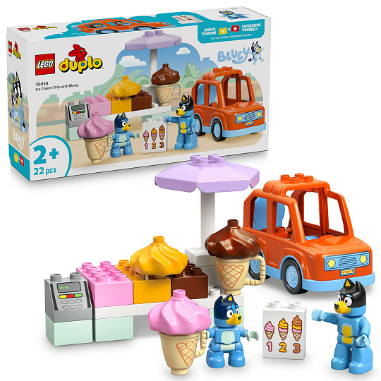 LEGO Duplo 10458 Bluey a výlet na zmrzlinu LEGO Duplo 10458 Bluey a výlet na zmrzlinu