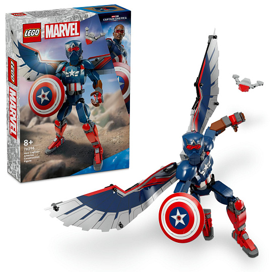 LEGO Marvel 76296 Sestavitelná figurka: Nový Kapitán Amerika LEGO Marvel 76296 Sestavitelná figurka: Nový Kapitán Amerika