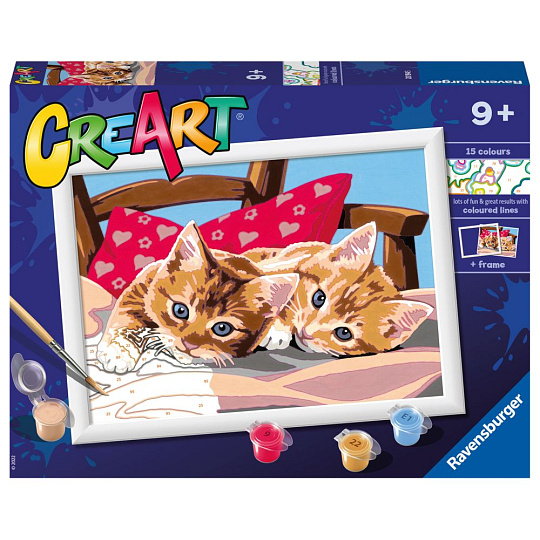 Ravensburger CreArt Dvě mazlivá koťata Ravensburger CreArt Dvě mazlivá koťata