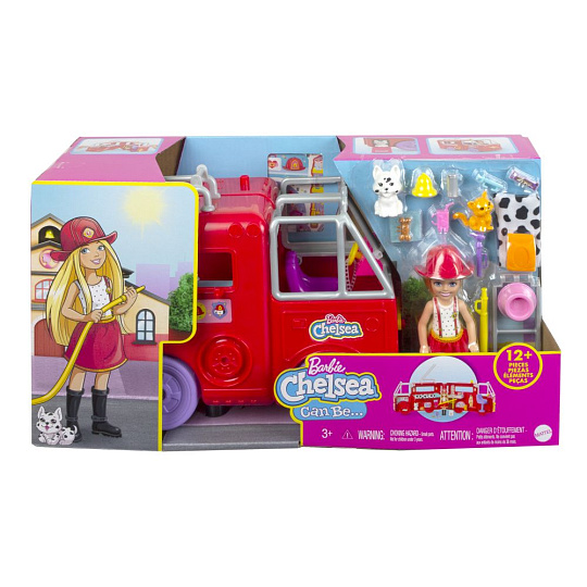 Mattel Barbie CHELSEA HASIČSKÉ AUTO