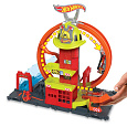 Mattel Hot Wheels CITY SUPER HASIČSKÁ STANICE SE SMYČKOU