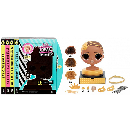 MGA L.O.L. Česací hlava OMG- Royal Bee (AA) MGA L.O.L. Česací hlava OMG- Royal Bee (AA)