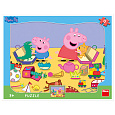 Dino PEPPA PIG SI HRAJE 12 deskové tvary Puzzle