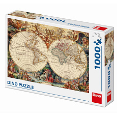 Dino HISTORICKÁ MAPA 1000 Puzzle Dino HISTORICKÁ MAPA 1000 Puzzle