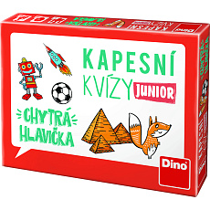 Dino KAPESNÍ KVÍZY JUNIOR - CHYTRÁ HLAVIČKA Cestovní hra Dino KAPESNÍ KVÍZY JUNIOR - CHYTRÁ HLAVIČKA Cestovní hra
