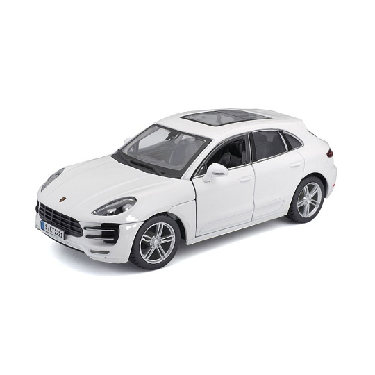 Bburago 1:24 Plus Porsche Macan White Bburago 1:24 Plus Porsche Macan White