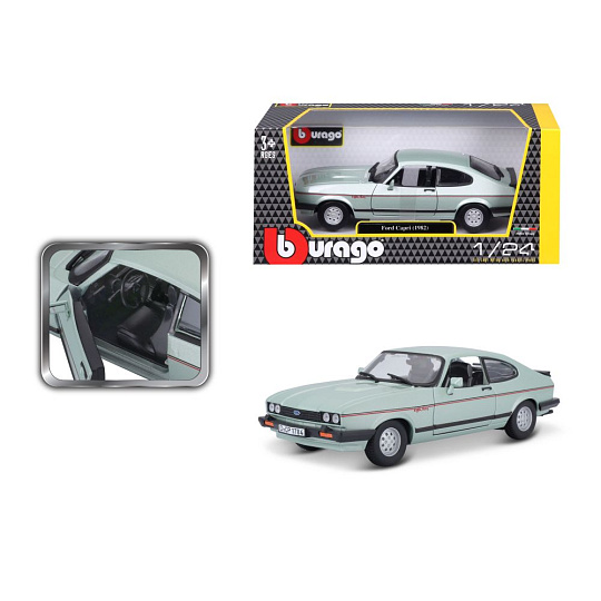 Bburago ORBICO Bburago 1:24 Plus Ford Capri 1982 light green Bburago ORBICO Bburago 1:24 Plus Ford Capri 1982 light green