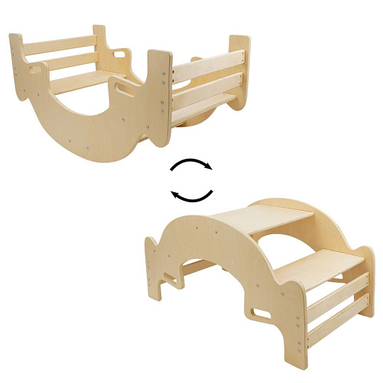 Five O Nine Crew Piknikový stůl a houpačka 2v1 - přírodní