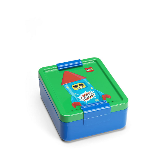 Smartlife LEGO Rocket box na svačinu - modrá/zelená Smartlife LEGO Rocket box na svačinu - modrá/zelená