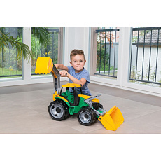 Lena Traktor se lžící a bagrem zeleno žlutý