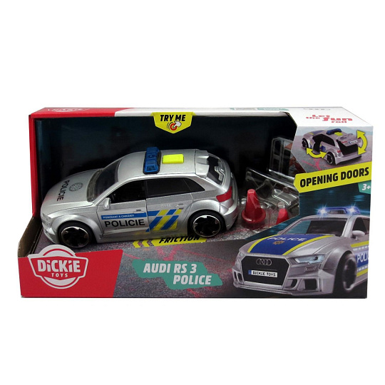 Dickie Audi RS3 policie, česká verze Dickie Audi RS3 policie, česká verze