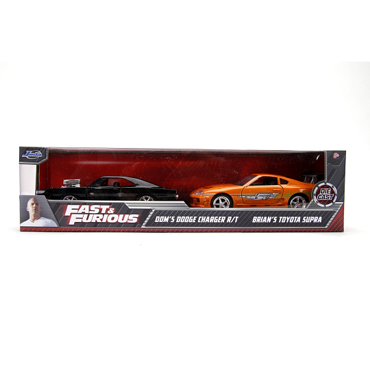 Jada Rychle a zběsile Twin Pack Toyota Supra a Dodge Charger 1:32 Jada Rychle a zběsile Twin Pack Toyota Supra a Dodge Charger 1:32