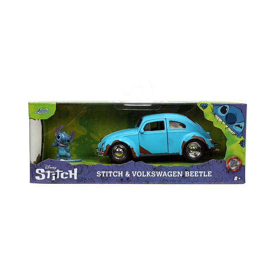 Jada Lilo & Stitch auto 1959 VW Beetle 1:32 a figurka Stitch Jada Lilo & Stitch auto 1959 VW Beetle 1:32 a figurka Stitch