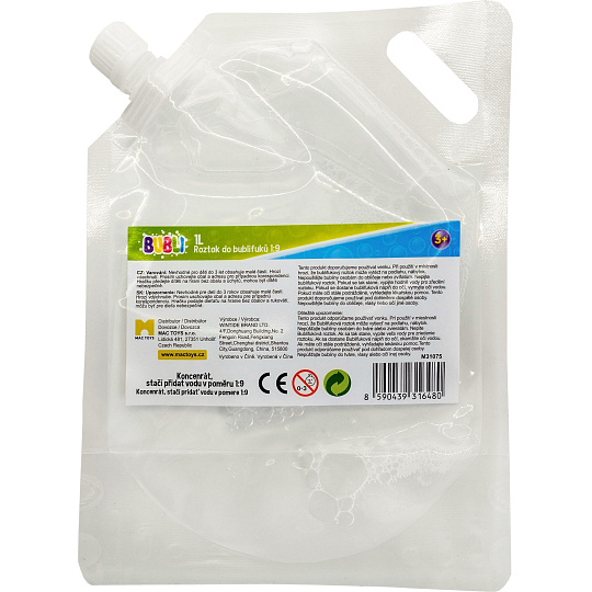 BUBLI 1L roztok do bublifuku 1:9 BUBLI 1L roztok do bublifuku 1:9