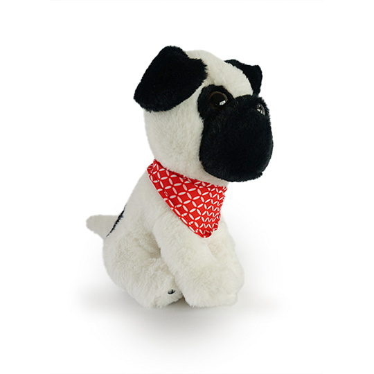 Mac Toys Plyšový pejsek 21 cm, bílý Mac Toys Plyšový pejsek 21 cm, bílý