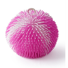 Sporto Mac Toys SPORTO Střapatý duhový míč se světlem - růžovo bílý