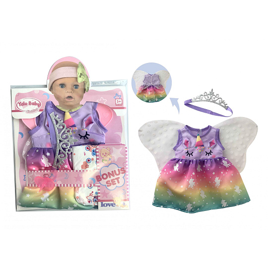 Plejo Mac Toys Šaty na panenku 40-43cm