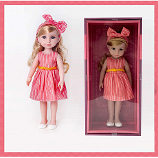 PLEJO Panenka v červených šatech 38 cm PLEJO Panenka v červených šatech 38 cm