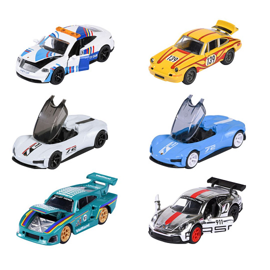 Majorette Autíčko Porsche Motorsport Deluxe, 6 druhů