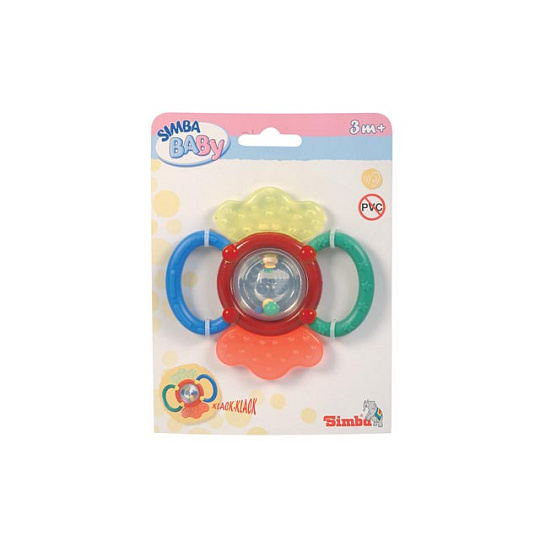 Simba ABC Simba Chrastítko a kousátko v jednom, 12cm Simba ABC Simba Chrastítko a kousátko v jednom, 12cm