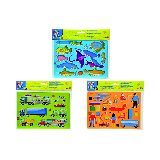 Simba A&F Šablony na kreslení, 3 druhy