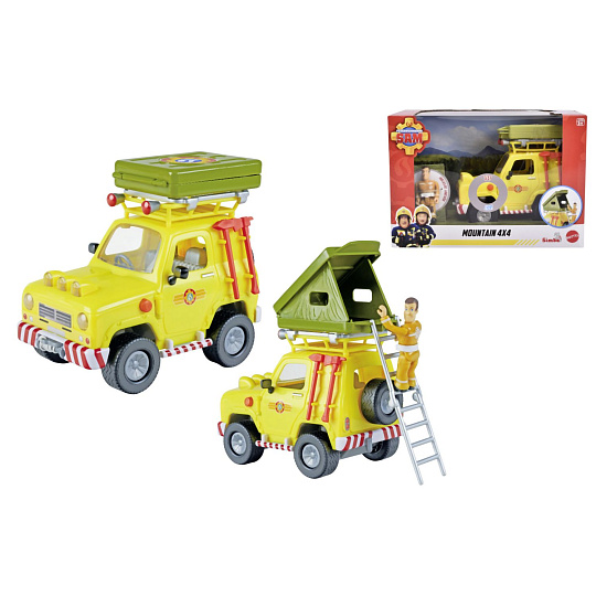 Simba Požárník Sam auto Mountain 4x4 s figurkou 16 cm