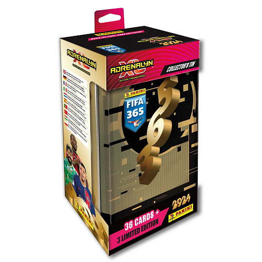 PANINI FIFA 365 2023/2024 - ADRENALYN - plechová krabička (hranatá) PANINI FIFA 365 2023/2024 - ADRENALYN - plechová krabička (hranatá)