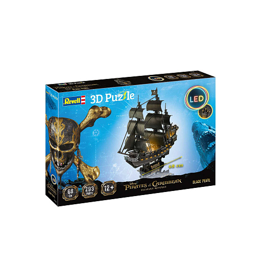 Revell 3D Puzzle REVELL 00155 - Black Pearl (LED Edition)