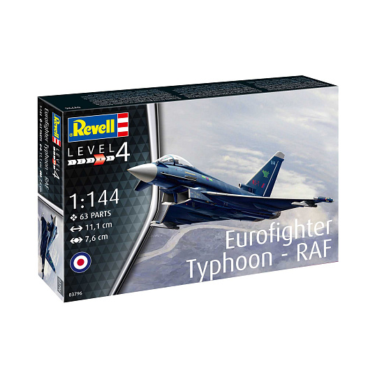 Revell Plastic ModelKit letadlo 03796 - Eurofighter Typhoon - RAF (1:144) Revell Plastic ModelKit letadlo 03796 - Eurofighter Typhoon - RAF (1:144)