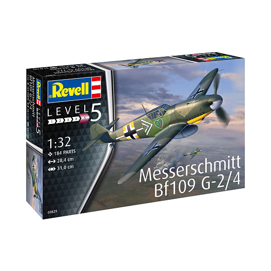 Revell Plastic ModelKit letadlo 03829 - Messerschmitt Bf109G-2/4 (1:32) Revell Plastic ModelKit letadlo 03829 - Messerschmitt Bf109G-2/4 (1:32)