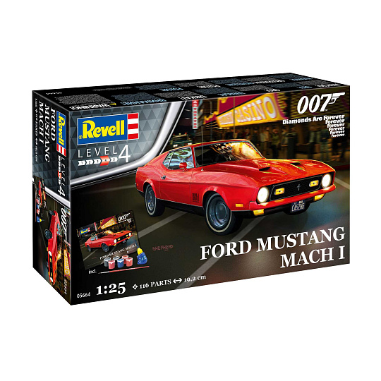 Revell Gift-Set James Bond 05664 - "Diamonds Are Forever" Ford Mustang I (1:25) Revell Gift-Set James Bond 05664 - "Diamonds Are Forever" Ford Mustang I (1:25)