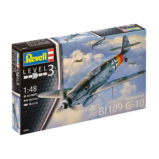 Revell Plastic ModelKit letadlo 03958 - Messerschmitt Bf 109 G-10 (1:48) Revell Plastic ModelKit letadlo 03958 - Messerschmitt Bf 109 G-10 (1:48)