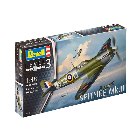 Revell Plastic ModelKit letadlo 03959 - Supermarine Spitfire Mk. II (1:48) Revell Plastic ModelKit letadlo 03959 - Supermarine Spitfire Mk. II (1:48)