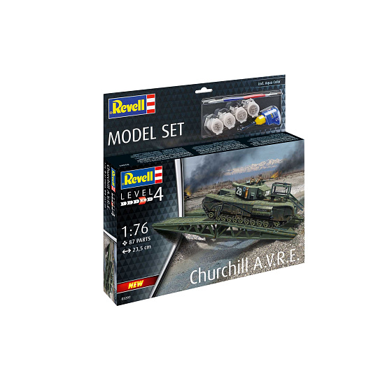 Revell ModelSet military 63297 - Churchill A.V.R.E. (1:76) Revell ModelSet military 63297 - Churchill A.V.R.E. (1:76)