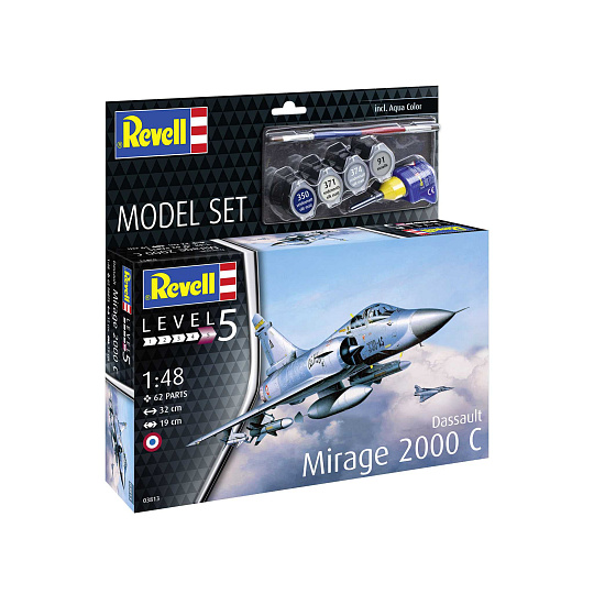 Revell ModelSet letadlo 63813 - Dassault Mirage 2000C (1:48)