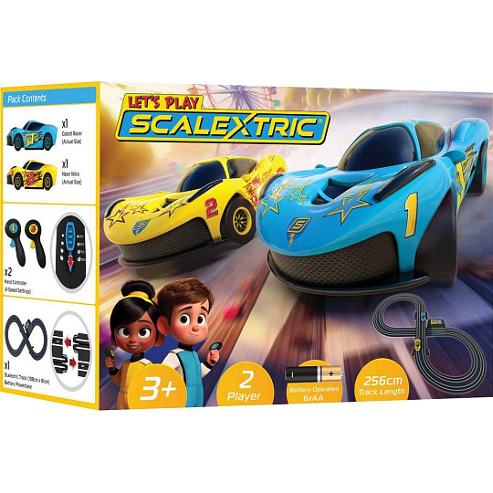 Autodráha MICRO SCALEXTRIC G1188M - My First Scalextric Let's Play! (Battery Powered) (1:64) Autodráha MICRO SCALEXTRIC G1188M - My First Scalextric Let's Play! (Battery Powered) (1:64)