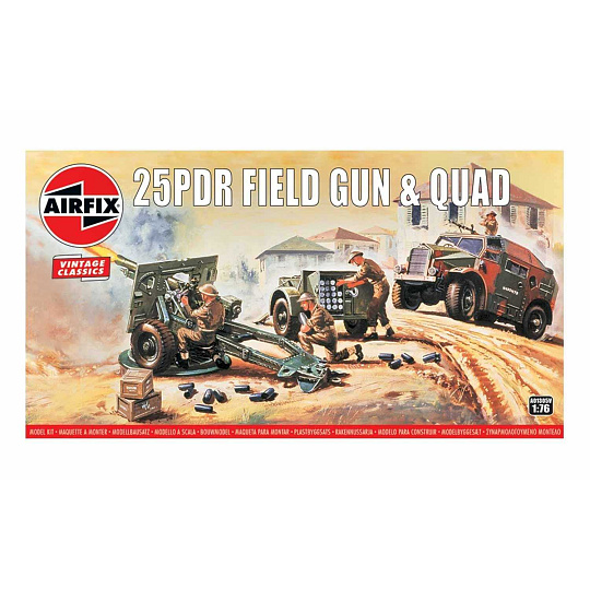 Airfix Classic Kit VINTAGE military A01305V - 25pdr Field Gun & Quad (1:76) Airfix Classic Kit VINTAGE military A01305V - 25pdr Field Gun & Quad (1:76)