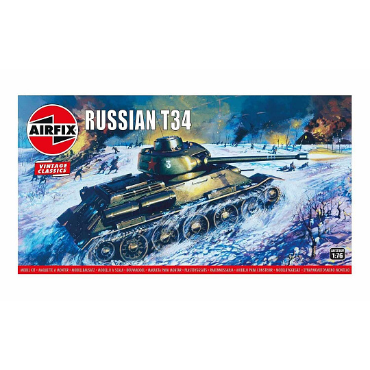 Airfix Classic Kit VINTAGE tank A01316V - Russian T34 Medium Tank (1:76) Airfix Classic Kit VINTAGE tank A01316V - Russian T34 Medium Tank (1:76)